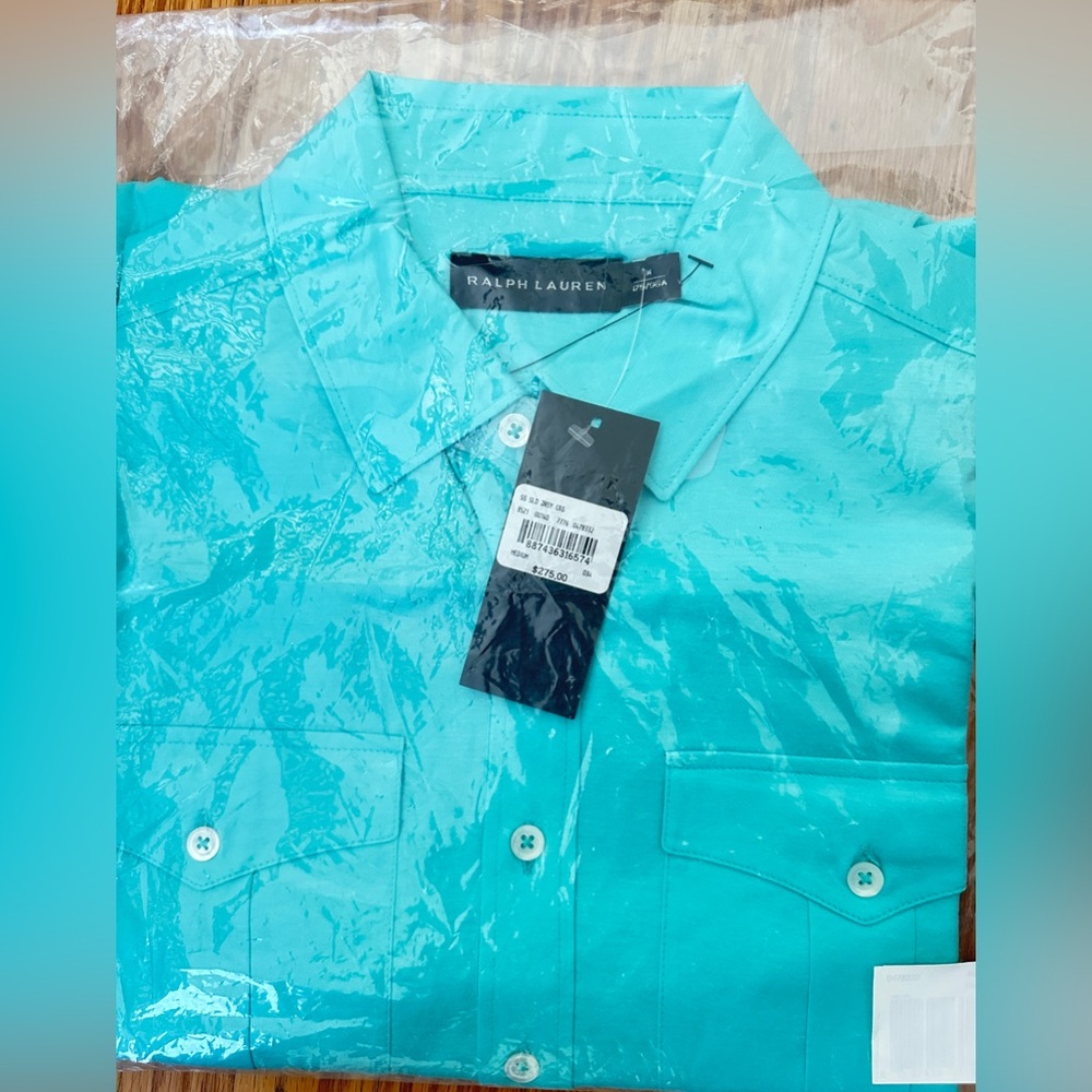 NWT Men's Ralph Lauren Black Label, Cotton Jersey Polo. Size M. $275 Italy Made - Picture 9 of 10